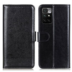 Handytasche Stand Schutzhülle Flip Leder Hülle M07L für Xiaomi Redmi Note 11 4G (2021) Schwarz