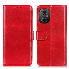 Handytasche Stand Schutzhülle Flip Leder Hülle M07L für Xiaomi Redmi Note 11R 5G Rot