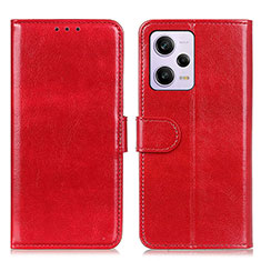 Handytasche Stand Schutzhülle Flip Leder Hülle M07L für Xiaomi Redmi Note 12 Pro 5G Rot