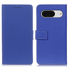 Handytasche Stand Schutzhülle Flip Leder Hülle M08L für Google Pixel 8 5G Blau