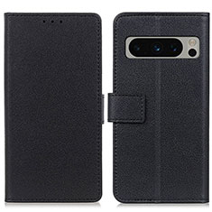 Handytasche Stand Schutzhülle Flip Leder Hülle M08L für Google Pixel 8 Pro 5G Schwarz