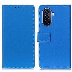 Handytasche Stand Schutzhülle Flip Leder Hülle M08L für Huawei Enjoy 50 Blau