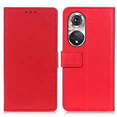 Handytasche Stand Schutzhülle Flip Leder Hülle M08L für Huawei Honor 50 Pro 5G Rot