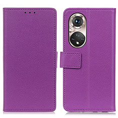 Handytasche Stand Schutzhülle Flip Leder Hülle M08L für Huawei Honor 50 Pro 5G Violett