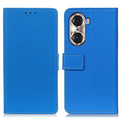 Handytasche Stand Schutzhülle Flip Leder Hülle M08L für Huawei Honor 60 Pro 5G Blau