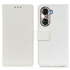 Handytasche Stand Schutzhülle Flip Leder Hülle M08L für Huawei Honor 60 Pro 5G Weiß