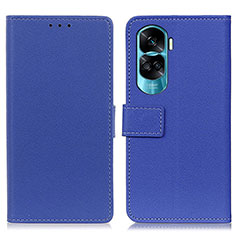 Handytasche Stand Schutzhülle Flip Leder Hülle M08L für Huawei Honor 90 Lite 5G Blau