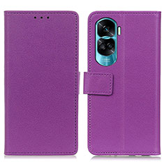 Handytasche Stand Schutzhülle Flip Leder Hülle M08L für Huawei Honor 90 Lite 5G Violett