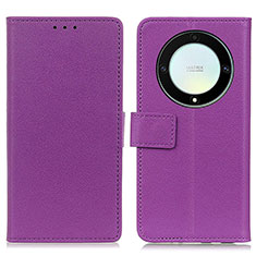 Handytasche Stand Schutzhülle Flip Leder Hülle M08L für Huawei Honor Magic5 Lite 5G Violett