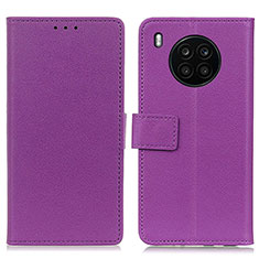 Handytasche Stand Schutzhülle Flip Leder Hülle M08L für Huawei Nova 8i Violett