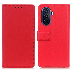 Handytasche Stand Schutzhülle Flip Leder Hülle M08L für Huawei Nova Y70 Rot