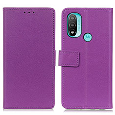 Handytasche Stand Schutzhülle Flip Leder Hülle M08L für Motorola Moto E20 Violett