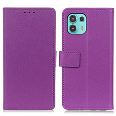 Handytasche Stand Schutzhülle Flip Leder Hülle M08L für Motorola Moto Edge 20 Lite 5G Violett