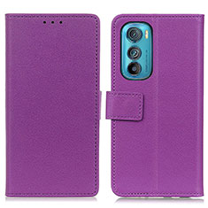 Handytasche Stand Schutzhülle Flip Leder Hülle M08L für Motorola Moto Edge 30 5G Violett