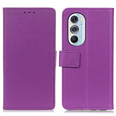 Handytasche Stand Schutzhülle Flip Leder Hülle M08L für Motorola Moto Edge 30 Pro 5G Violett