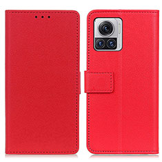 Handytasche Stand Schutzhülle Flip Leder Hülle M08L für Motorola Moto Edge X30 Pro 5G Rot