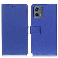 Handytasche Stand Schutzhülle Flip Leder Hülle M08L für Motorola Moto G 5G (2023) Blau