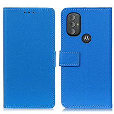 Handytasche Stand Schutzhülle Flip Leder Hülle M08L für Motorola Moto G Play (2023) Blau