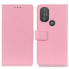 Handytasche Stand Schutzhülle Flip Leder Hülle M08L für Motorola Moto G Play (2023) Rosa