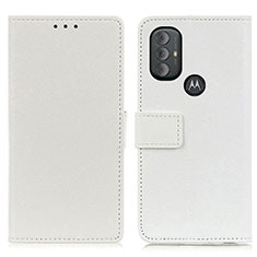 Handytasche Stand Schutzhülle Flip Leder Hülle M08L für Motorola Moto G Power (2022) Weiß