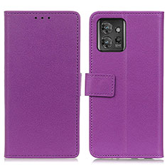 Handytasche Stand Schutzhülle Flip Leder Hülle M08L für Motorola ThinkPhone 5G Violett