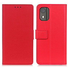 Handytasche Stand Schutzhülle Flip Leder Hülle M08L für Nokia C02 Rot