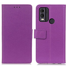 Handytasche Stand Schutzhülle Flip Leder Hülle M08L für Nokia C22 Violett