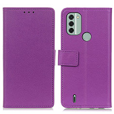 Handytasche Stand Schutzhülle Flip Leder Hülle M08L für Nokia C31 Violett