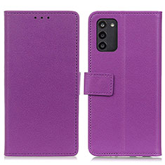 Handytasche Stand Schutzhülle Flip Leder Hülle M08L für Nokia G100 Violett