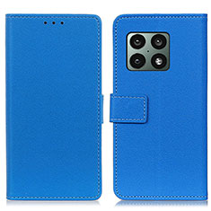 Handytasche Stand Schutzhülle Flip Leder Hülle M08L für OnePlus 10 Pro 5G Blau