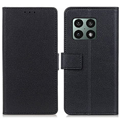 Handytasche Stand Schutzhülle Flip Leder Hülle M08L für OnePlus 10 Pro 5G Schwarz