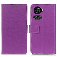 Handytasche Stand Schutzhülle Flip Leder Hülle M08L für OnePlus 10R 5G Violett