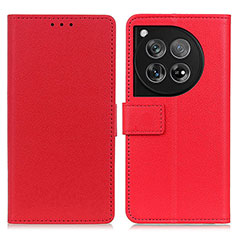 Handytasche Stand Schutzhülle Flip Leder Hülle M08L für OnePlus 12 5G Rot