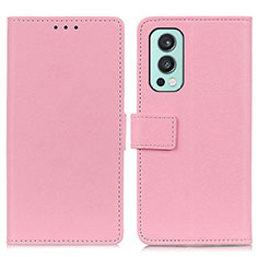 Handytasche Stand Schutzhülle Flip Leder Hülle M08L für OnePlus Nord 2 5G Rosa