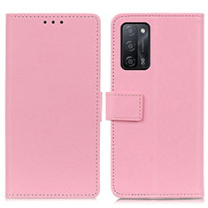 Handytasche Stand Schutzhülle Flip Leder Hülle M08L für Oppo A56 5G Rosa