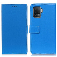 Handytasche Stand Schutzhülle Flip Leder Hülle M08L für Oppo A94 4G Blau