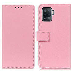 Handytasche Stand Schutzhülle Flip Leder Hülle M08L für Oppo A94 4G Rosa