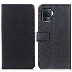 Handytasche Stand Schutzhülle Flip Leder Hülle M08L für Oppo A94 4G Schwarz