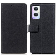 Handytasche Stand Schutzhülle Flip Leder Hülle M08L für Oppo F21s Pro 5G Schwarz