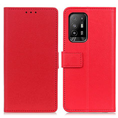 Handytasche Stand Schutzhülle Flip Leder Hülle M08L für Oppo Reno5 Z 5G Rot