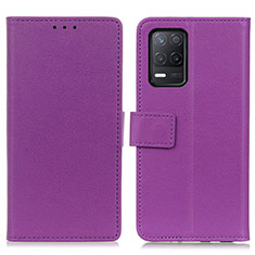 Handytasche Stand Schutzhülle Flip Leder Hülle M08L für Realme 8s 5G Violett