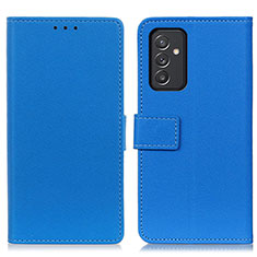 Handytasche Stand Schutzhülle Flip Leder Hülle M08L für Samsung Galaxy A15 4G Blau