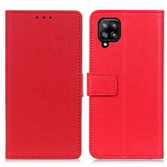 Handytasche Stand Schutzhülle Flip Leder Hülle M08L für Samsung Galaxy A22 4G Rot