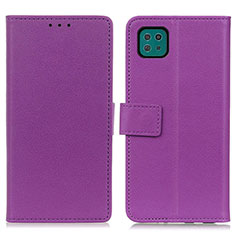 Handytasche Stand Schutzhülle Flip Leder Hülle M08L für Samsung Galaxy A22 5G Violett