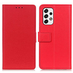 Handytasche Stand Schutzhülle Flip Leder Hülle M08L für Samsung Galaxy A53 5G Rot