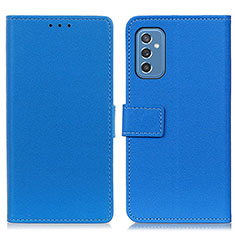 Handytasche Stand Schutzhülle Flip Leder Hülle M08L für Samsung Galaxy M52 5G Blau