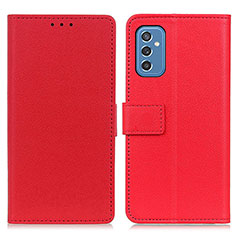 Handytasche Stand Schutzhülle Flip Leder Hülle M08L für Samsung Galaxy M52 5G Rot