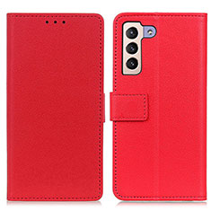 Handytasche Stand Schutzhülle Flip Leder Hülle M08L für Samsung Galaxy S21 FE 5G Rot