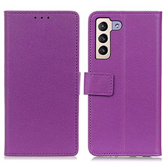 Handytasche Stand Schutzhülle Flip Leder Hülle M08L für Samsung Galaxy S21 FE 5G Violett