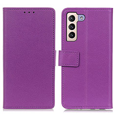 Handytasche Stand Schutzhülle Flip Leder Hülle M08L für Samsung Galaxy S22 Plus 5G Violett